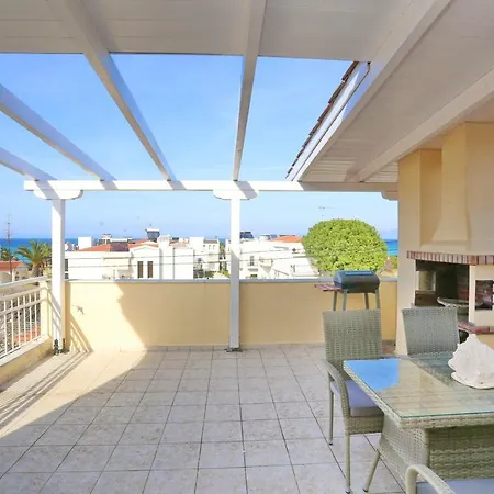 Del Mar - Bbq, Sea View, 100m To Beach, Parking Appartement Hanioti